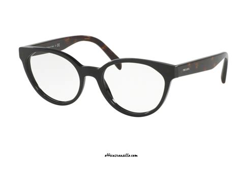 Prada PR 01TV 1AB1O1 Eyeglasses in Black 